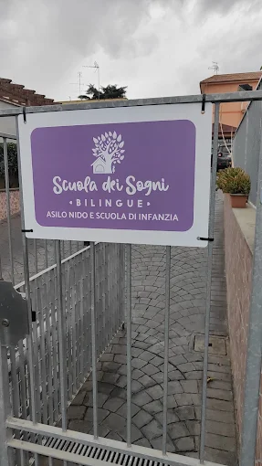 Cancello con targa ufficiale Scuola dei Sogni